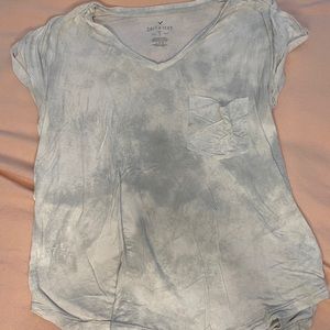 gray tie dye soft and sexy t-shirt with pocket